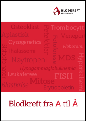 Illustrasjonsbilde brosjyre Blodkreft fra A til Å