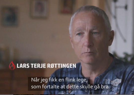 Bilde av Lars Terje Røttingen med link til video
