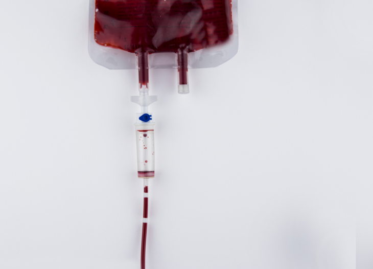 pose med blod for transfusjon